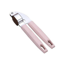 Stainless Steel Garlic Press Crusher and Vegetable Chopper with Ergonomic Handle Easy Clean Blue