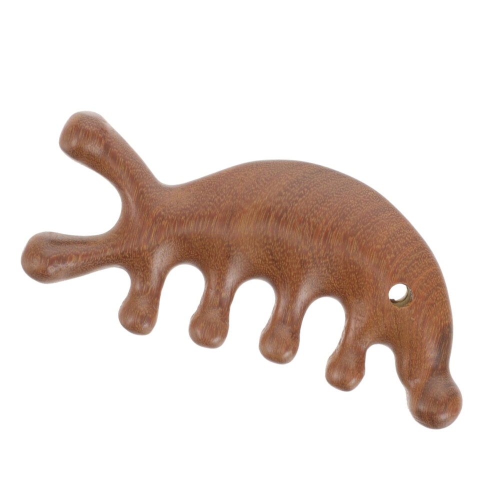 Unisex Scalp Massage Comb Natural Wood For Effective Hair Detangling And Wet Dry Scalp Care