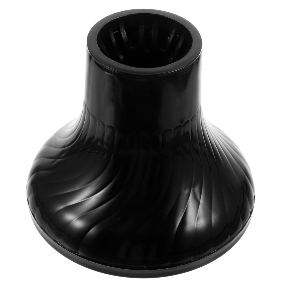 Black Large Hair Dryer Diffuser Attachment 360 Airflow Curl Enhancing For Frizz Curly Hair