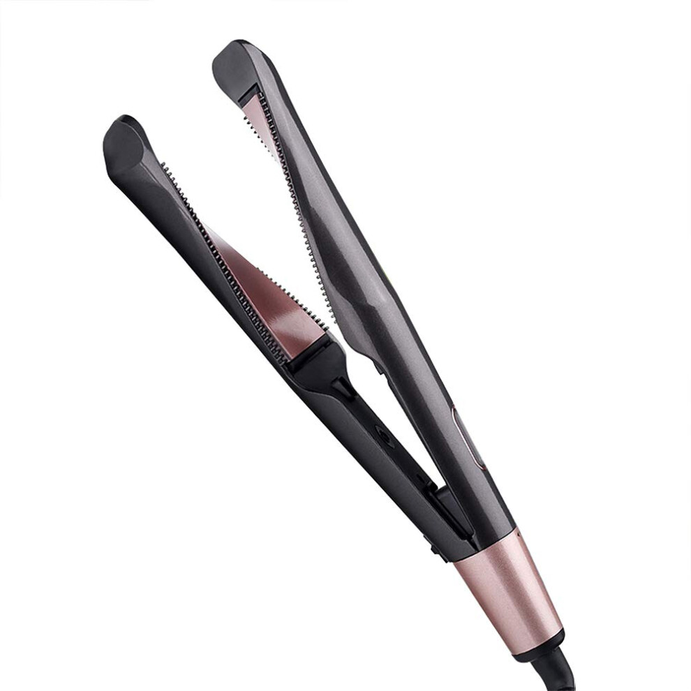 Hair Straightener and Curling Iron 2 in 1 Tourmaline Ceramic Flat Iron with LCD Display for All Hair Types