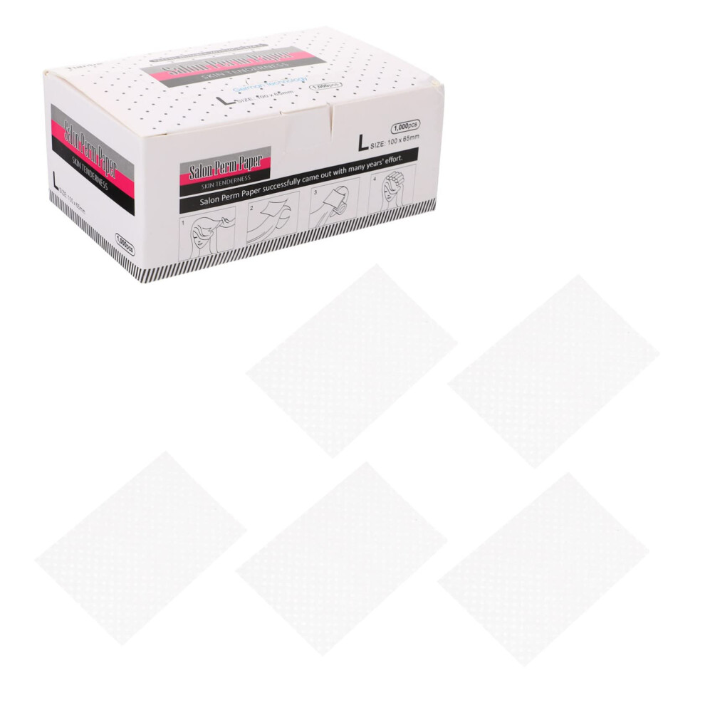 Perm Papers 1000 Precut Sheets Breathable Durable for Salon Hair Styling and Professional Perming