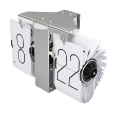 Flip Clock Retro Style with Automatic Flip Mechanism and 12Hour Display for Home or Office Decor