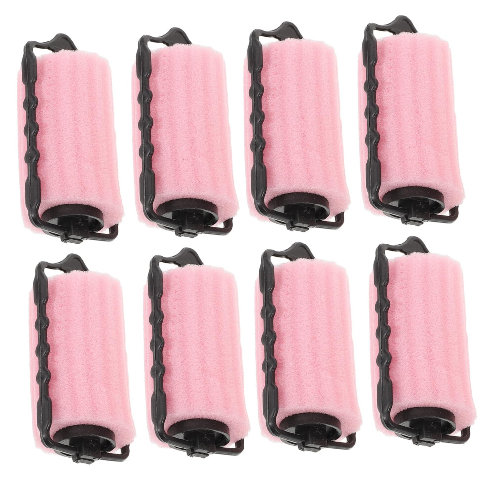 Heatless Hair Curlers 8Pcs Soft Sponge Rollers for Overnight Waves and All Hair Types Styling