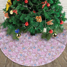 Christmas Tree Skirt, 36" Hello Kitty For Christmas Decorations&Ornaments