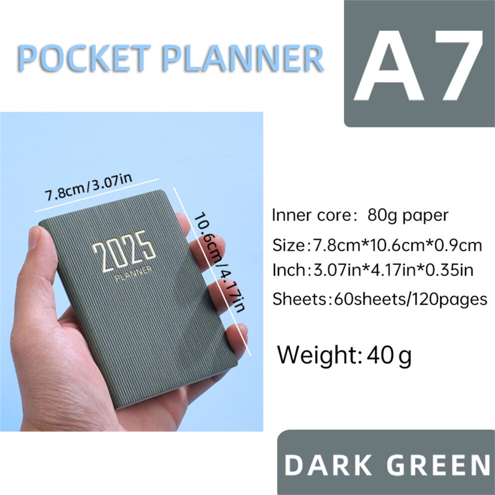 A7 Mini Notebook Organizer Planner Daily Planner Notebook Travel Diary-image-OPC-PR98ZQS-NEW
