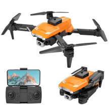 WJSXC Drone with Camera, Dual HD FPV, Altitude Hold, Headless Mode, Speed Adjustment, Remote Control Toy Gift for Kids, Compatible with Orange