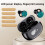 Wireless Earbuds Bluetooth 5.2 with LED Display, ENC+ANC Noise Cancelling, Microphone for Calls, Compatible with iPhone & Android 6
