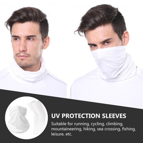 1 Set Practical Sun Protection Arm Sleeves Comfortable Sunscreen Scarfs 2
