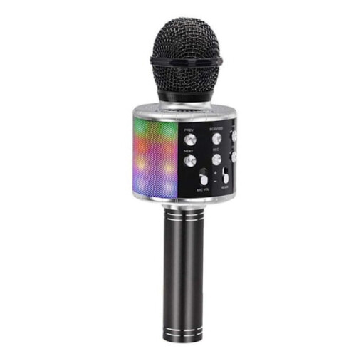 Wireless karaoke microphone Bluetooth speaker BLACK black