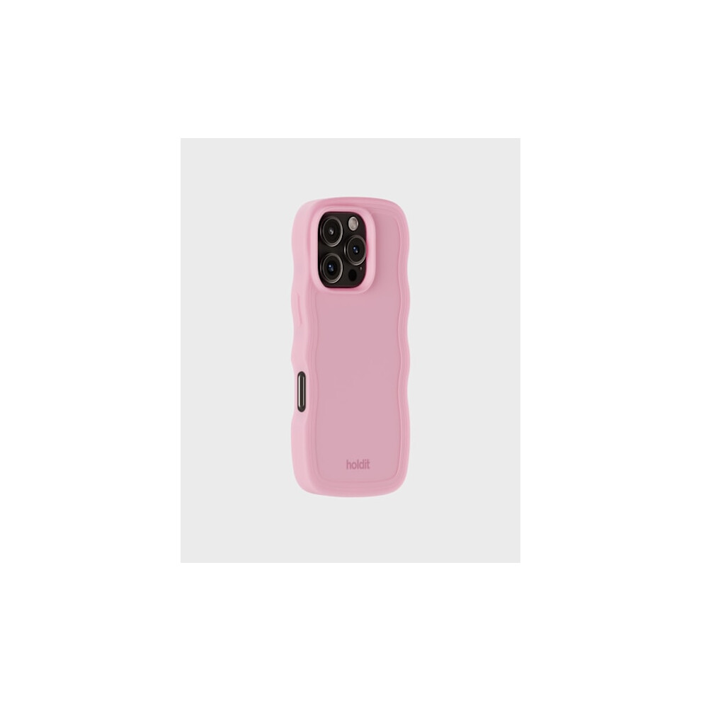 Held Compatible With Iphone 16 Pro Case Wavy Pink 9557311198113