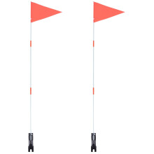 Tail Flag Bike Safety Bikes Holder High Visibility Double Sided Riding Fiber Rod Child
