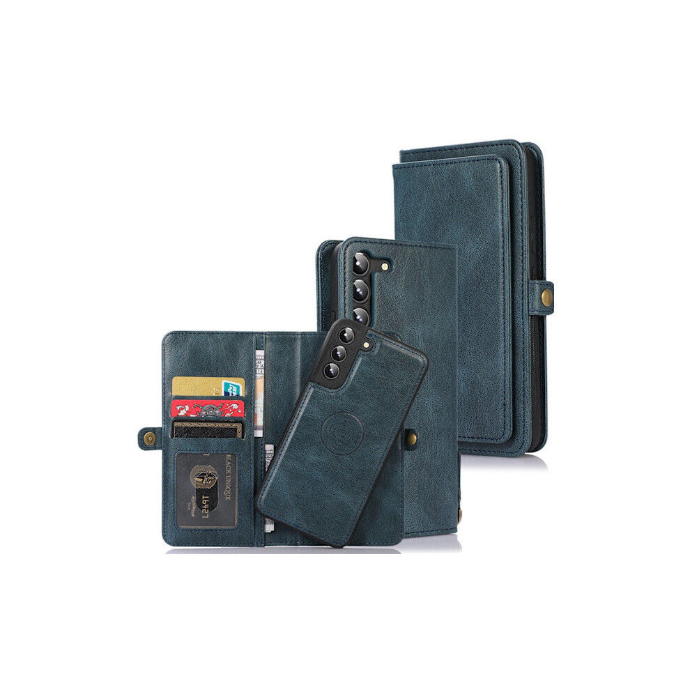 Compatible With Samsung Galaxy S23 - Zleep Dual Function Wallet Case Dark Blue 9557311198199