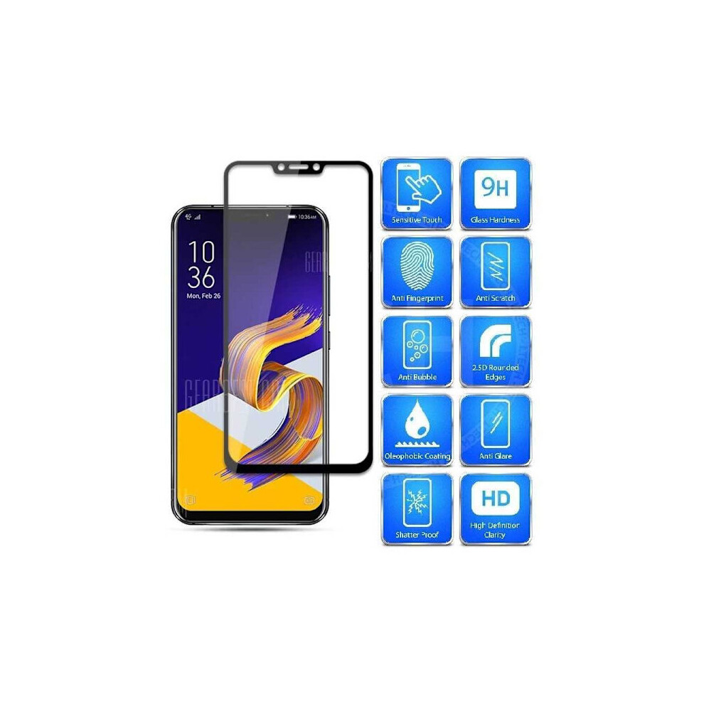 Zenfone 5 & 5Z Tempered Glass 0.26Mm 2.5D 9H Fullframe Black 9557311198236