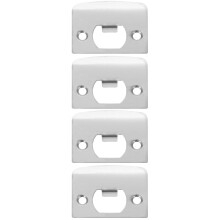 4 pcs Door Reinforcement Plate Door Kick Plate 1-5/8 Door Strike Plate Filler