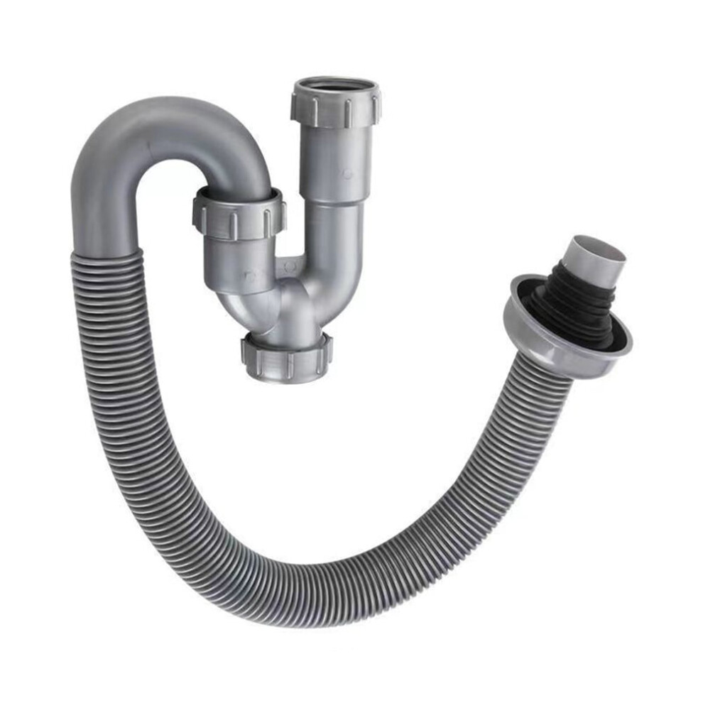 Flexible Drainage Pipe Universal Kitchen Sink Drain Pipe Kit Flexible Tubing 9557311707001