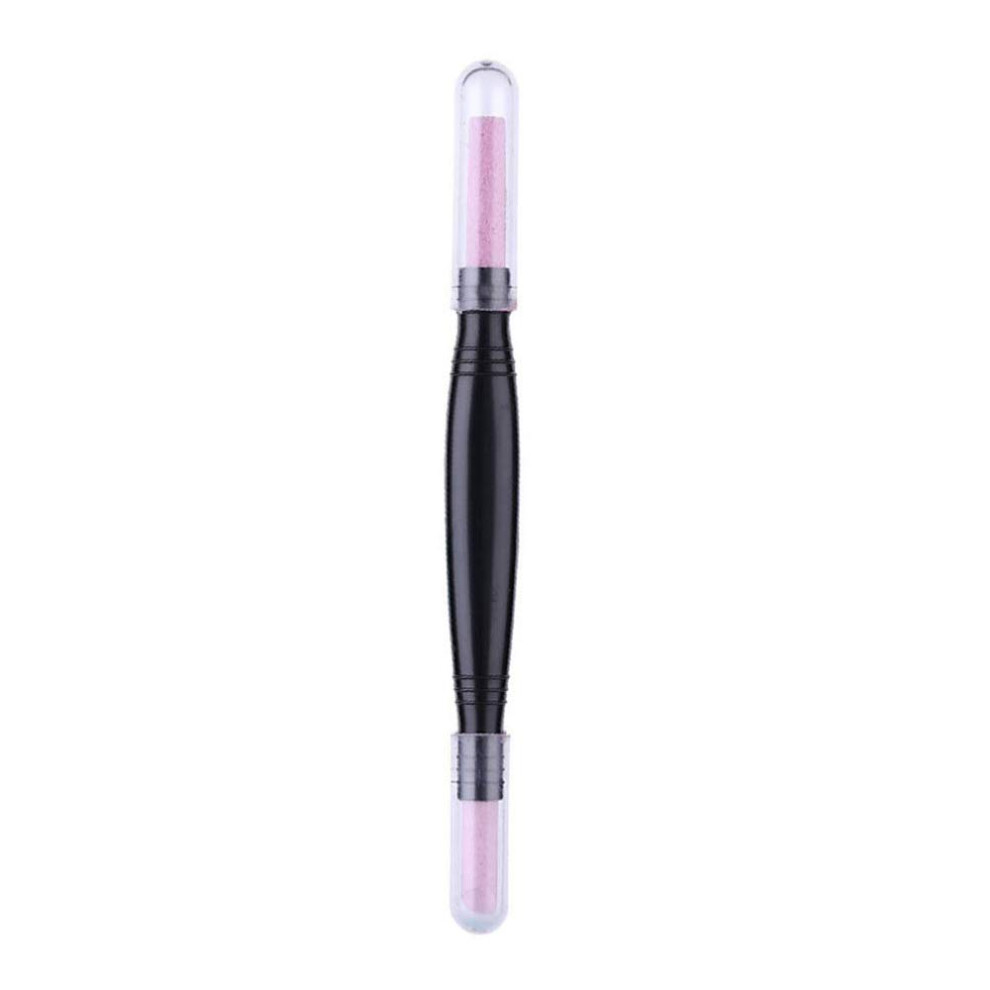 Quartz Nail File with Precise Tip and Cuticle Remover Tool for Gentle Manicure and Smooth Finish