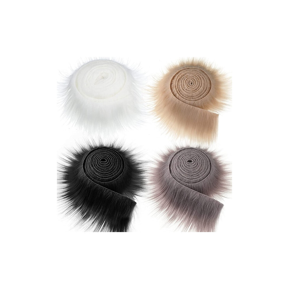 Shaggy and fluffy faux fur fabric, pre-cut strips of faux fur, fluffy rolls of fur, DIY faux fur strips