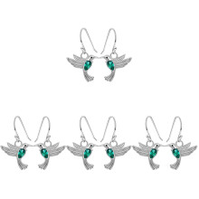 4 Pairs Flying Hummingbird Dangle Earrings Pendant Drop Earrings Mothers Day Gifts
