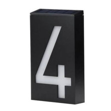 Solar Light LED Number Doorplate Address Lamp with Solar Rechargeable Battery, Smart Household Appliances