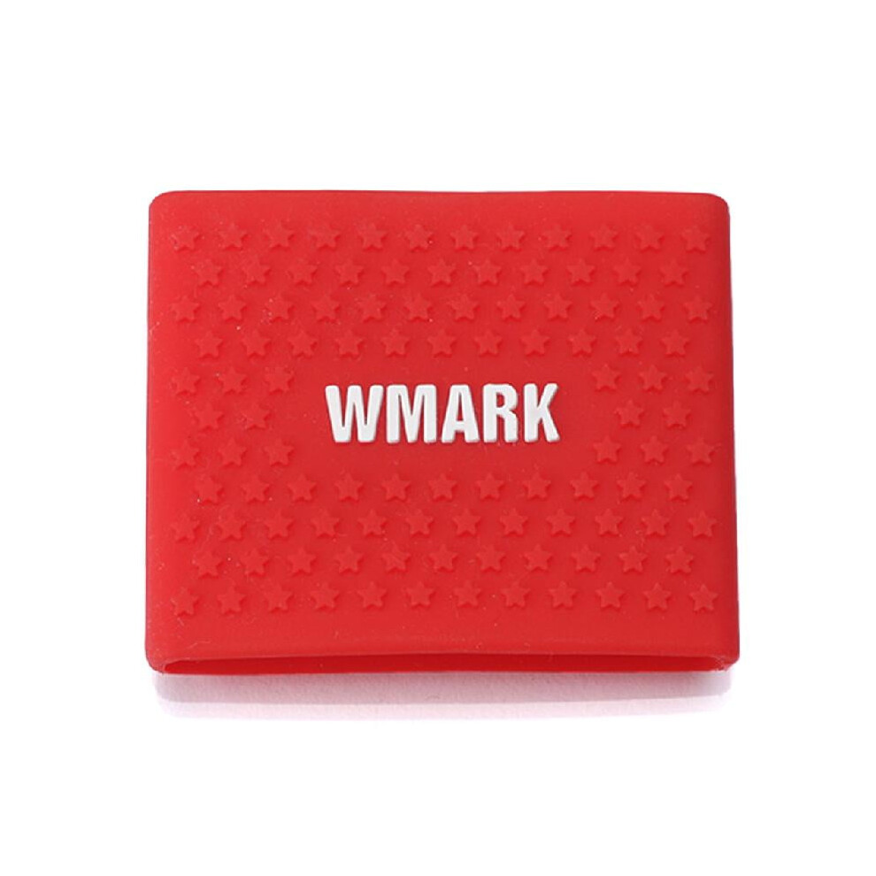 Blue/Red Hesitone Barber Clipper Grip Band For Barber Tools, Non Slip, Heat Resistant ()