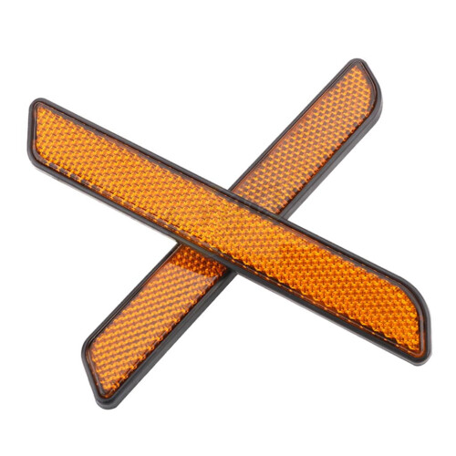 lot Motorcycle Front Fork Leg Reflector Lower Legs Slider for Yellow 2