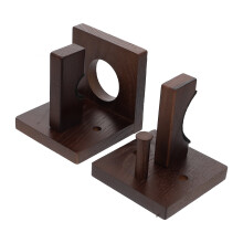Mizh 1 Pair Wooden Baseball Bat Holder Multi-function Stick Hanging Bracket