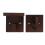 Mizh 1 Pair Wooden Baseball Bat Holder Multi-function Stick Hanging Bracket 2