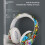 Wireless headphones with flash light, compatible with children, white White 5
