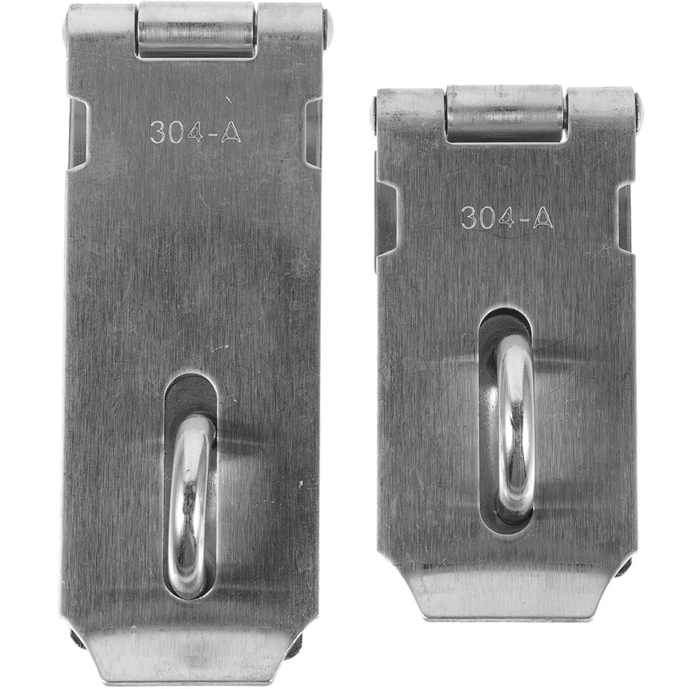 2 Pcs Door Locks Shed Hasp Latch Padlocks And For Closets Accessories 9193271575030