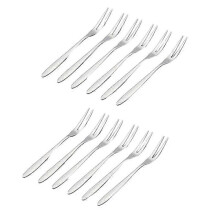 12 pcs Dessert Forks, 13 cm Mini Salad and Fruit Forks in Stainless Steel