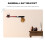 Mizh 1 Pair Wooden Baseball Bat Holder Multi-function Stick Hanging Bracket 5