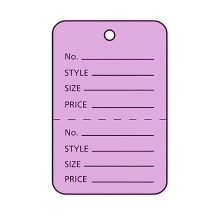 Small Unstrung Lavender Perforated Coupon Price Tags - Box of 1,000