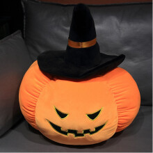 Halloween Pumpkin Pillows Decorative Throw Pillows, Pumpkin Decor Stuffed Throw,Cute 3D Fluffy Pumpkin Plush Pillow for Bed Sofa Couch Home Decor