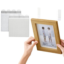 Washranp 40 Pairs Adhesive Picture Hanging Strips, Heavy Duty Double Sided Tape for Christmas Decorations, Damage-Free Removable