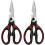 2-pack of stainless steel kitchen scissors 1