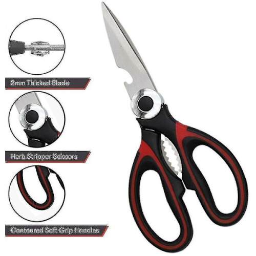 2-pack of stainless steel kitchen scissors 2