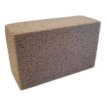 Natural Pumice Stone BBQ Grill Flat Top Griddle Non-Slip Grip Cleaning Block