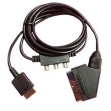 FOR Scart Cable with AV Adapter for 2 for PS 2