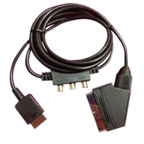 FOR Scart Cable with AV Adapter for 2 for PS 2