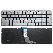 New US Silver English Backlit Laptop Keyboard (Without Palmrest) Compatible with HP Envy 17-CE 17T-CE000 17-CE0002CA 17-CE0003CA 17-CE0008CA
