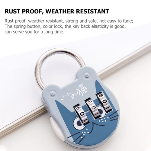 8 Pcs Locker Locks Convenient Padlocks Multi-function Combination Locks Home Accessory 1