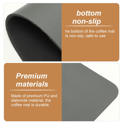 Bar Coffee Mat Table Countertop Maker Diatomite Pu Leather 1
