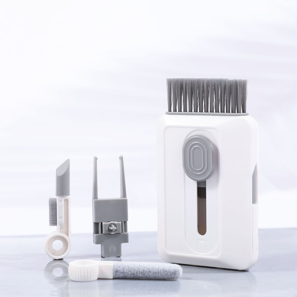 Pwpsg Multi-Functional Keyboard Cleaning Brush Set With Soft Nylon Bristles For Computers, Phones, And Laptops White 9130661626804