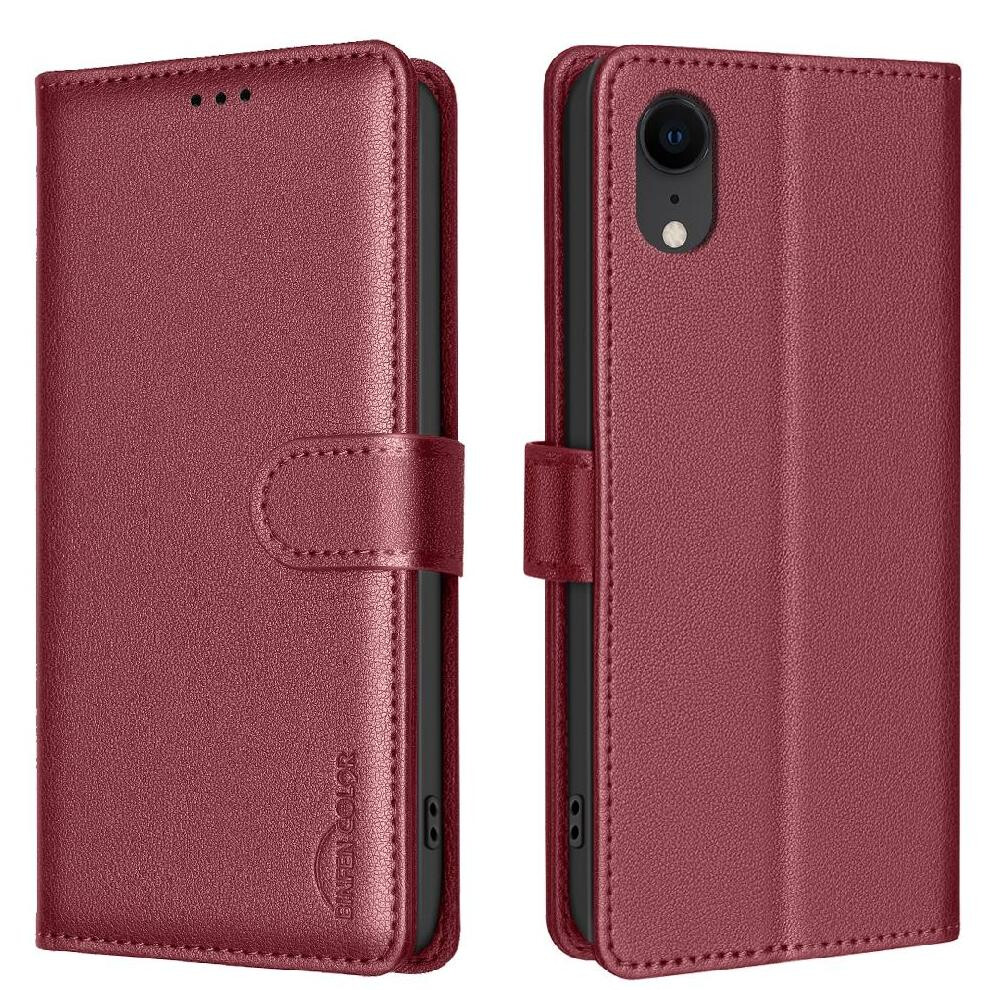 Flip Case For Compatible With Iphone Xr Wallet Magnetic Pu Leather Rfid Blocking Card Holder Kickstand 9130661627252