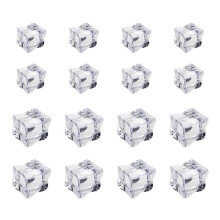 100 Pcs Fake Ice Cubes Reusable Ice Cubes Artificial Acrylic Crystal Ice Cubes