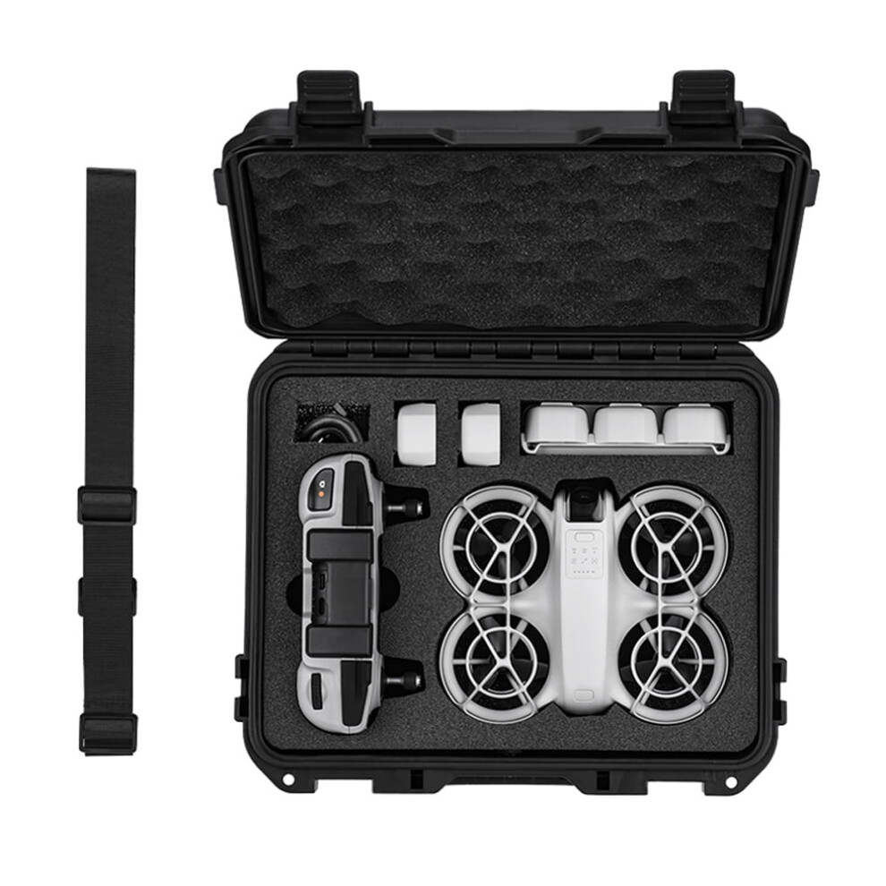 Jixopn Explosion-Proof Carrying Case, Shockproof Waterproof Travel Bag With Shoulder Strap Compatible With Dji Neo Drone Remote Control 9170372857876