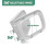 Square White Soft Close Toilet Seat with Quick Release, Adjustable Hinges, Easy Install 4