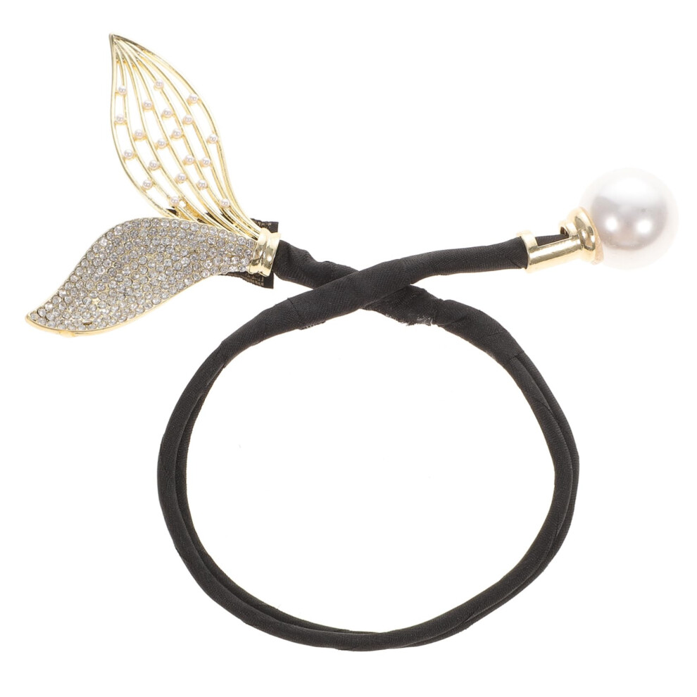 Hair Bun Maker with Elegant Rhinestone Mermaid Tail Design for Fast Styling Thick Long Hair Women
