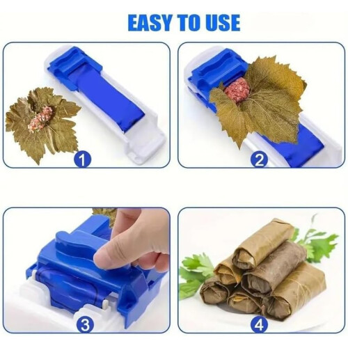 Spring Roll Maker with Easy OnePush Operation for Consistent Rolls, Sushi and Lumpia Roller Tool 1