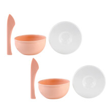 Silicone Face Mask Mixing Bowl Set 6Piece Flexible Durable Reusable for DIY Skincare and Travel